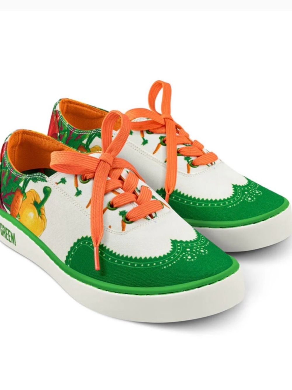 Go green hot chocolate vegetable canvas sneakers - Picture 7 of 16